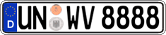 German license plate, Regular plates