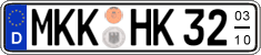 German license plate, Seasonal plates