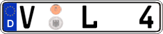 German license plate, Regular plates