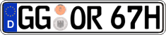 German license plate, Plates for oldtimers (type 