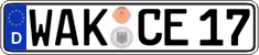German license plate, Regular plates