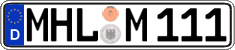 German license plate, Regular plates