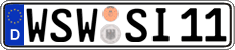 German license plate, Regular plates