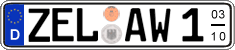 German license plate, Seasonal plates