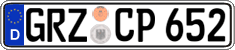 German license plate, Regular plates