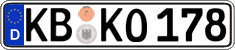 German license plate, Regular plates