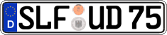 German license plate, Regular plates