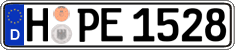 German license plate, Regular plates