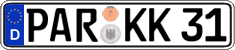German license plate, Regular plates