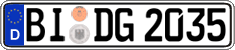 German license plate, Regular plates