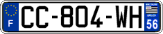 French license plate, SIV (ordinary)