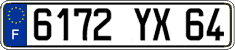 French license plate, FNI