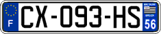 French license plate, SIV (ordinary)