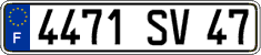 French license plate, FNI
