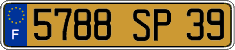 French license plate, FNI