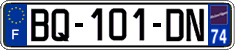 French license plate, SIV (ordinary)
