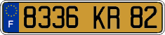French license plate, FNI