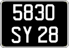 French license plate, FNI