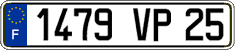 French license plate, FNI