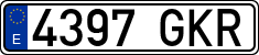 License plates of Spain, Ordinary (2000)