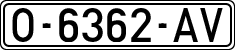 License plates of Spain, 1971 year series