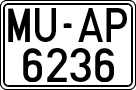 License plates of Spain, 1971 year series