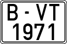 License plates of Spain, 1971 year series