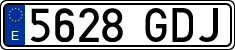 License plates of Spain, Ordinary (2000)