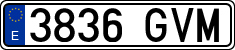 License plates of Spain, Ordinary (2000)