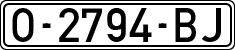 License plates of Spain, 1971 year series