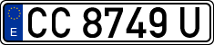 License plates of Spain, 1971 year series