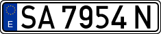 License plates of Spain, 1971 year series