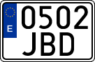 License plates of Spain, Ordinary (2000)