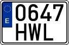 License plates of Spain, Ordinary (2000)