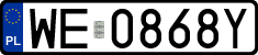 License plates of Poland, Regular car plates