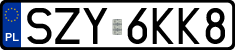 License plates of Poland, Regular car plates