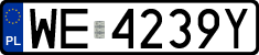 License plates of Poland, Regular car plates