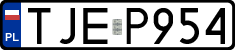 License plates of Poland, Regular car plates
