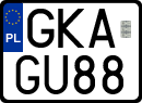 License plates of Poland, Regular car plates