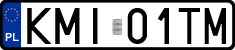 License plates of Poland, Regular car plates