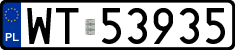 License plates of Poland, Regular car plates