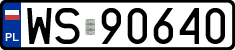 License plates of Poland, Regular car plates