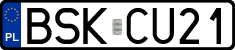 License plates of Poland, Regular car plates