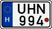license plates of Hungary, Motorcycles (1990)