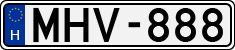 license plates of Hungary, Cars (1990)