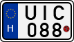 license plates of Hungary, Motorcycles (1990)