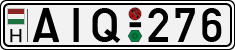 license plates of Hungary, Cars (1990)