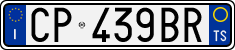 License plate of Italy, Cars (1994 year series)