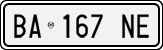 License plate of Italy, Cars (1994 year series)