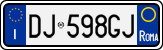 License plate of Italy, Cars (1994 year series)